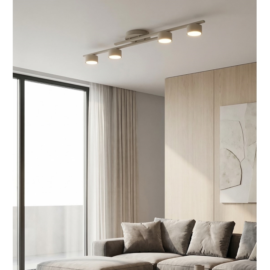 Loftlampe FRAGMENT 4xGX53/12W/230V beige