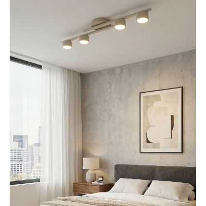 Loftlampe FRAGMENT 4xGX53/12W/230V beige