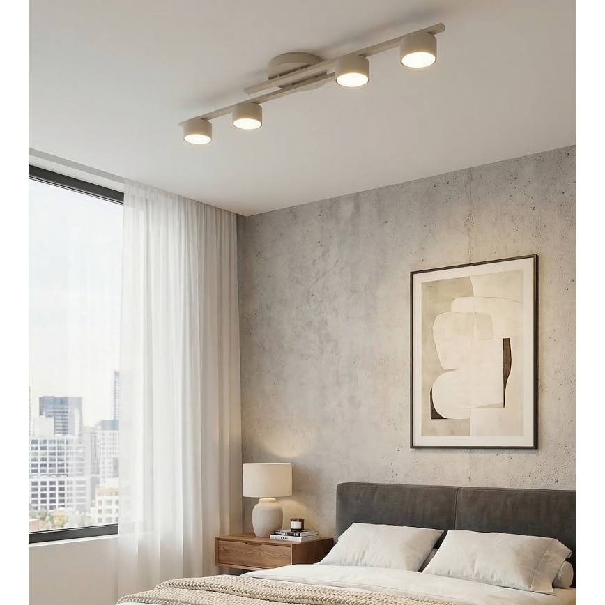 Loftlampe FRAGMENT 4xGX53/12W/230V beige