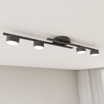 Loftlampe FRAGMENT 4xGX53/12W/230V sort