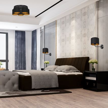 Loftlampe FRODI 5xE27/60W/230V sort