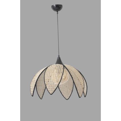 Loftlampe FUME 1xE27/40W/230V diameter 40 cm sort/beige