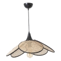 Loftlampe FUME 1xE27/40W/230V diameter 45 cm sort/beige
