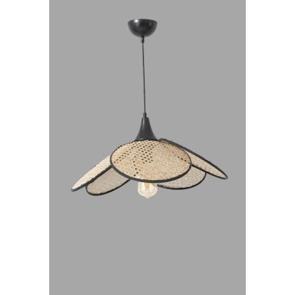 Loftlampe FUME 1xE27/40W/230V diameter 45 cm sort/beige
