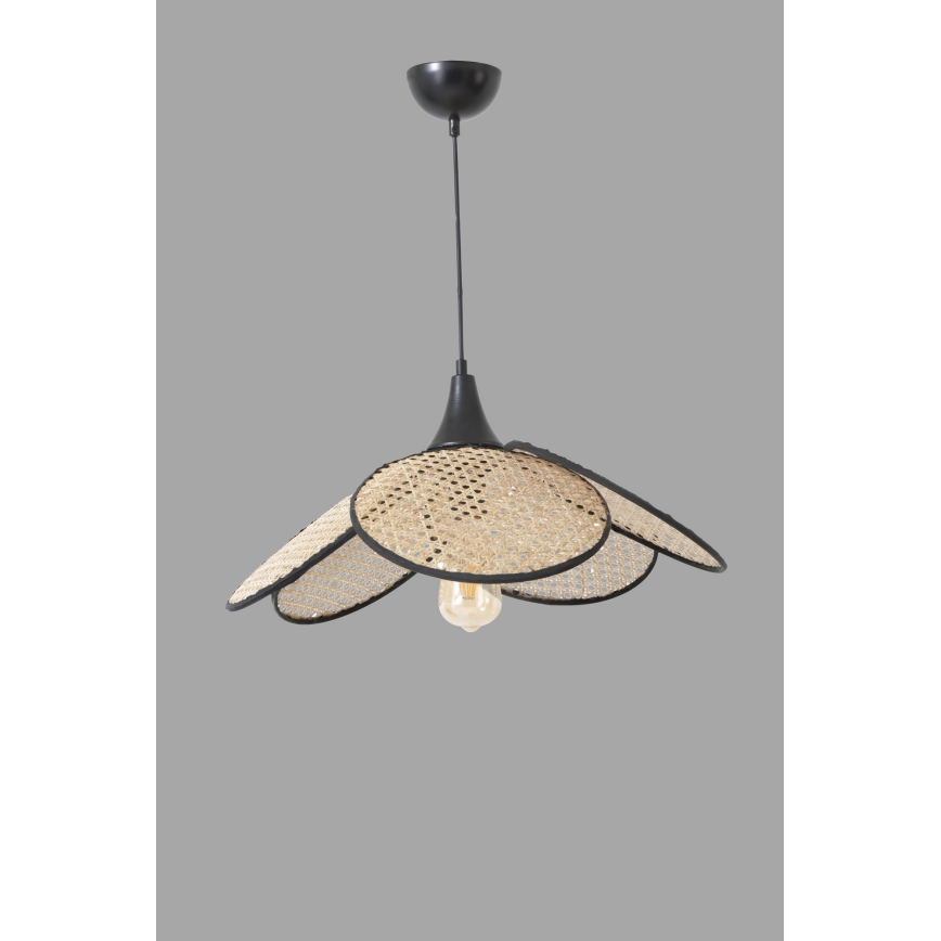 Loftlampe FUME 1xE27/40W/230V diameter 45 cm sort/beige