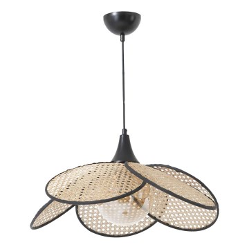 Loftlampe FUME 1xE27/40W/230V Ø 45 cm sort/beige