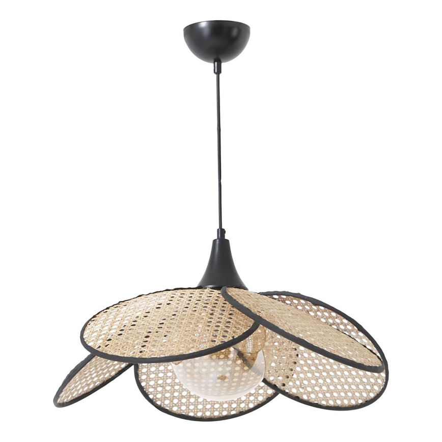 Loftlampe FUME 1xE27/40W/230V Ø 45 cm sort/beige