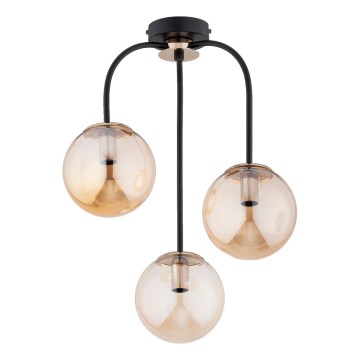 Loftlampe GAMMA 3xE14/10W/230V sort/guldfarvet