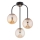 Loftlampe GAMMA 3xE14/10W/230V sort/guldfarvet