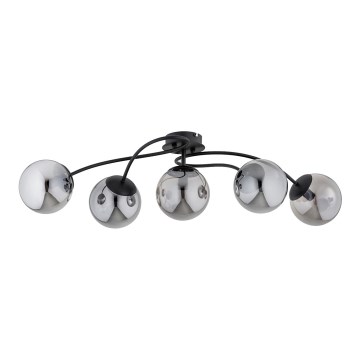 Loftlampe GILIAN 5xE14/40W/230V sort