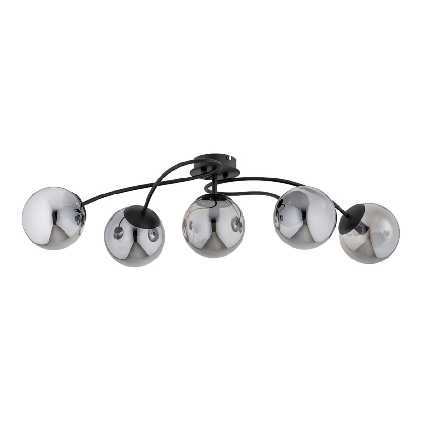 Loftlampe GILIAN 5xE14/40W/230V sort