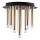 Loftlampe GLAM 9xG9/8W/230V guldfarvet