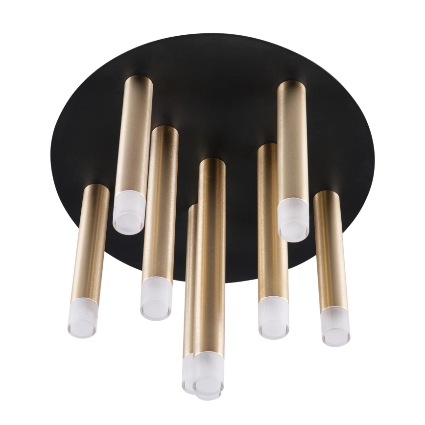 Loftlampe GLAM 9xG9/8W/230V guldfarvet