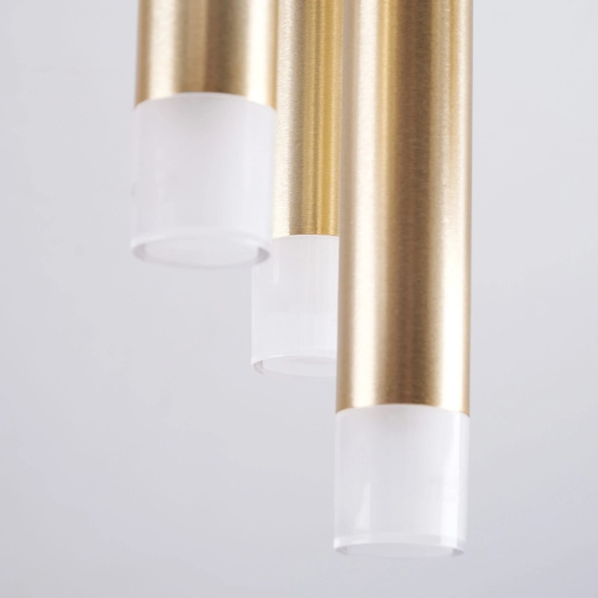 Loftlampe GLAM 9xG9/8W/230V guldfarvet