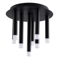 Loftlampe GLAM 9xG9/8W/230V sort