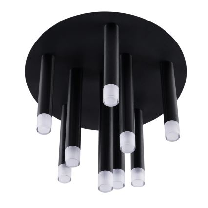 Loftlampe GLAM 9xG9/8W/230V sort