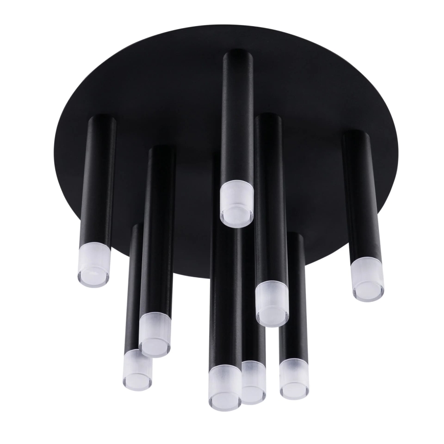 Loftlampe GLAM 9xG9/8W/230V sort