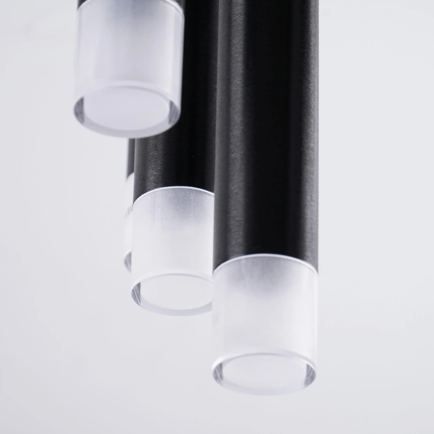 Loftlampe GLAM 9xG9/8W/230V sort