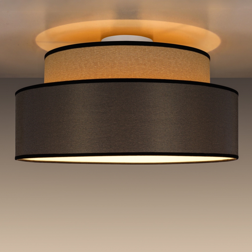 Loftlampe GRACE 1xE27/60W/230V beige/brun
