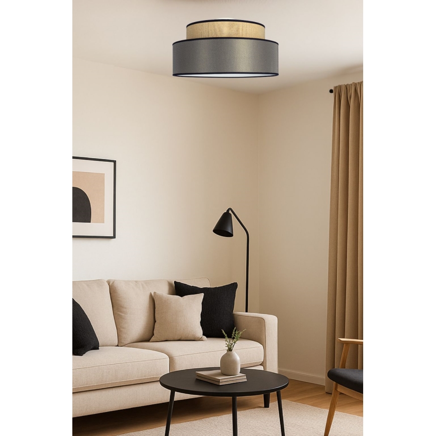 Loftlampe GRACE 1xE27/60W/230V beige/brun
