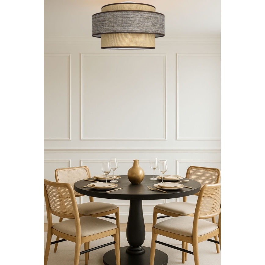 Loftlampe GRACE 1xE27/60W/230V beige/brun