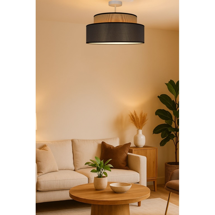 Loftlampe GRACE 1xE27/60W/230V beige/brun