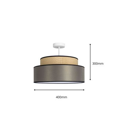 Loftlampe GRACE 1xE27/60W/230V beige/brun