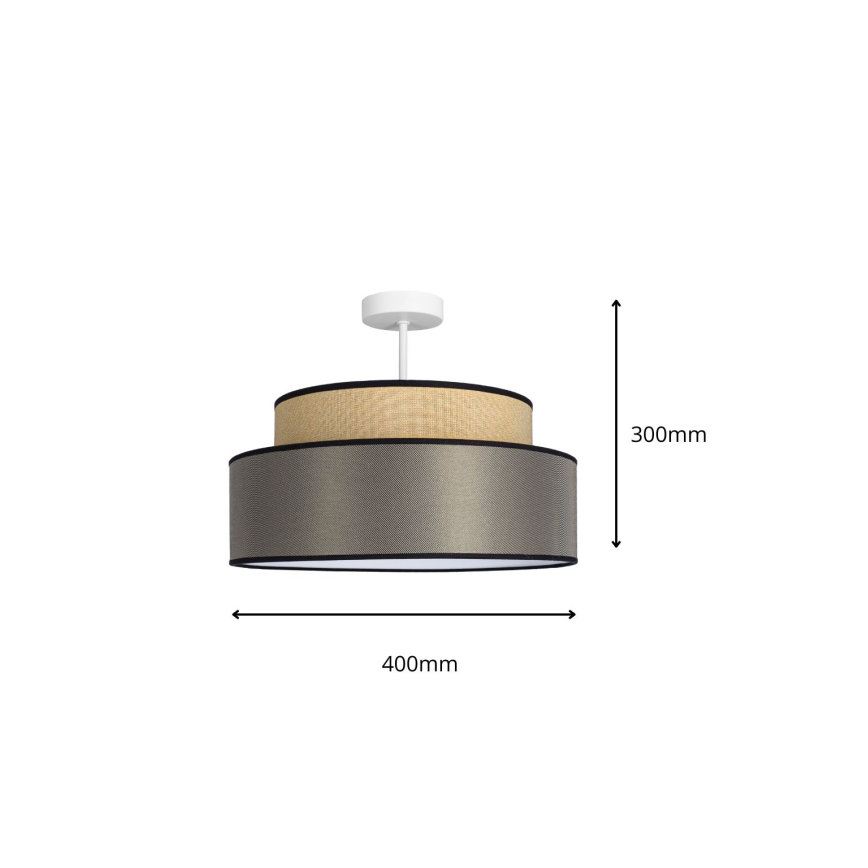 Loftlampe GRACE 1xE27/60W/230V beige/brun