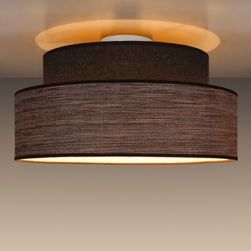 Loftlampe GRACE 1xE27/60W/230V brun/beige