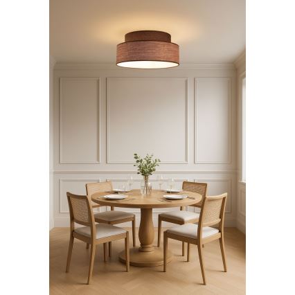 Loftlampe GRACE 1xE27/60W/230V brun/beige