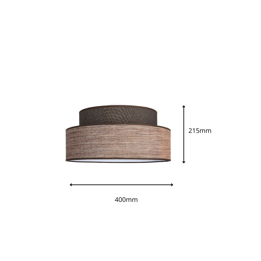 Loftlampe GRACE 1xE27/60W/230V brun/beige