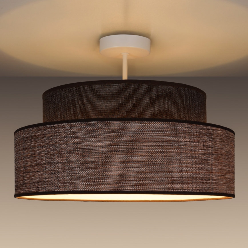 Loftlampe GRACE 1xE27/60W/230V brun/beige