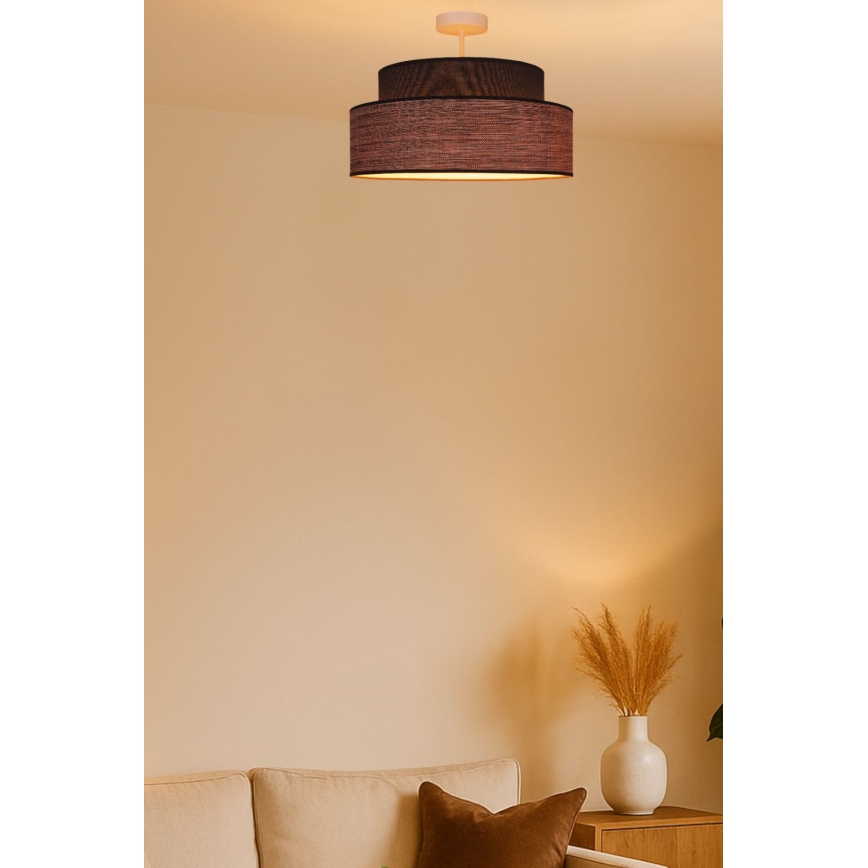 Loftlampe GRACE 1xE27/60W/230V brun/beige