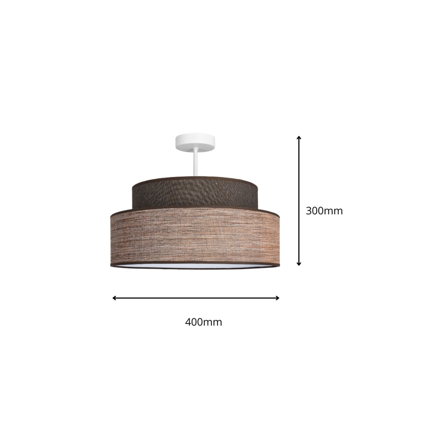 Loftlampe GRACE 1xE27/60W/230V brun/beige