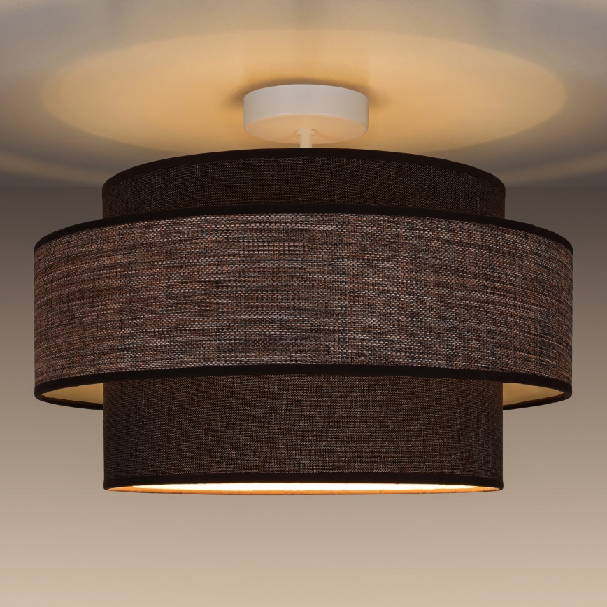 Loftlampe GRACE 1xE27/60W/230V brun/beige