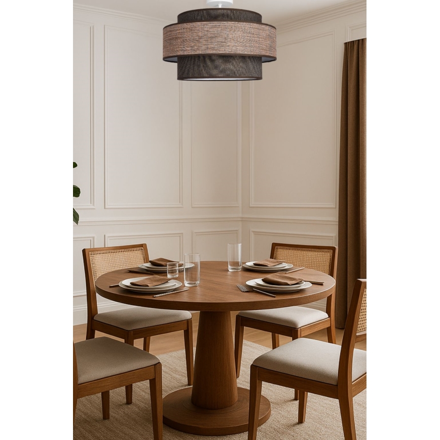 Loftlampe GRACE 1xE27/60W/230V brun/beige