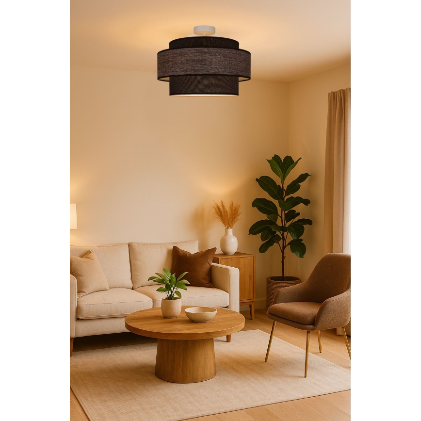 Loftlampe GRACE 1xE27/60W/230V brun/beige