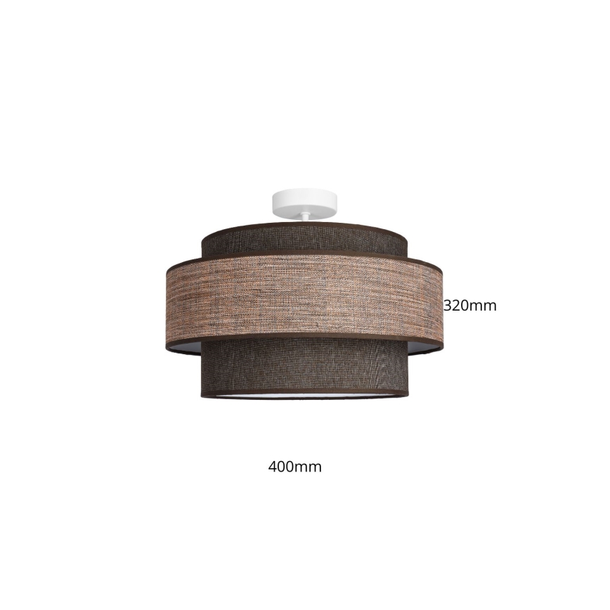 Loftlampe GRACE 1xE27/60W/230V brun/beige