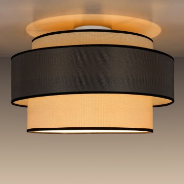 Loftlampe GRACE 1xE27/60W/230V cremefarvet/grå