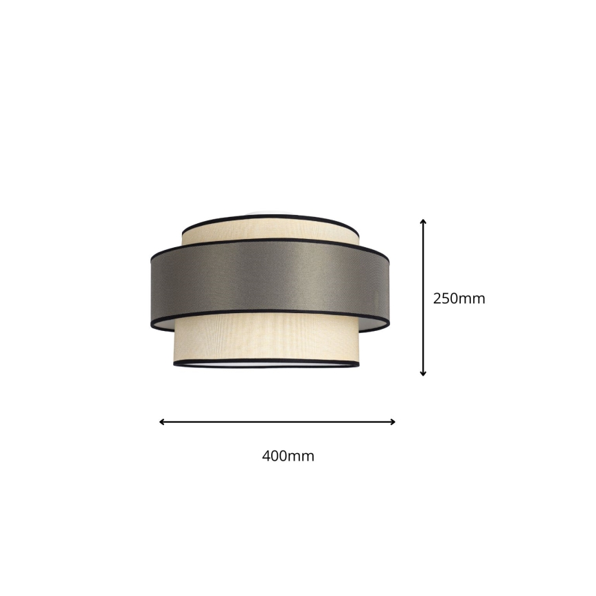 Loftlampe GRACE 1xE27/60W/230V cremefarvet/grå