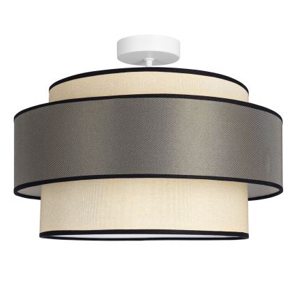 Loftlampe GRACE 1xE27/60W/230V cremefarvet/grå