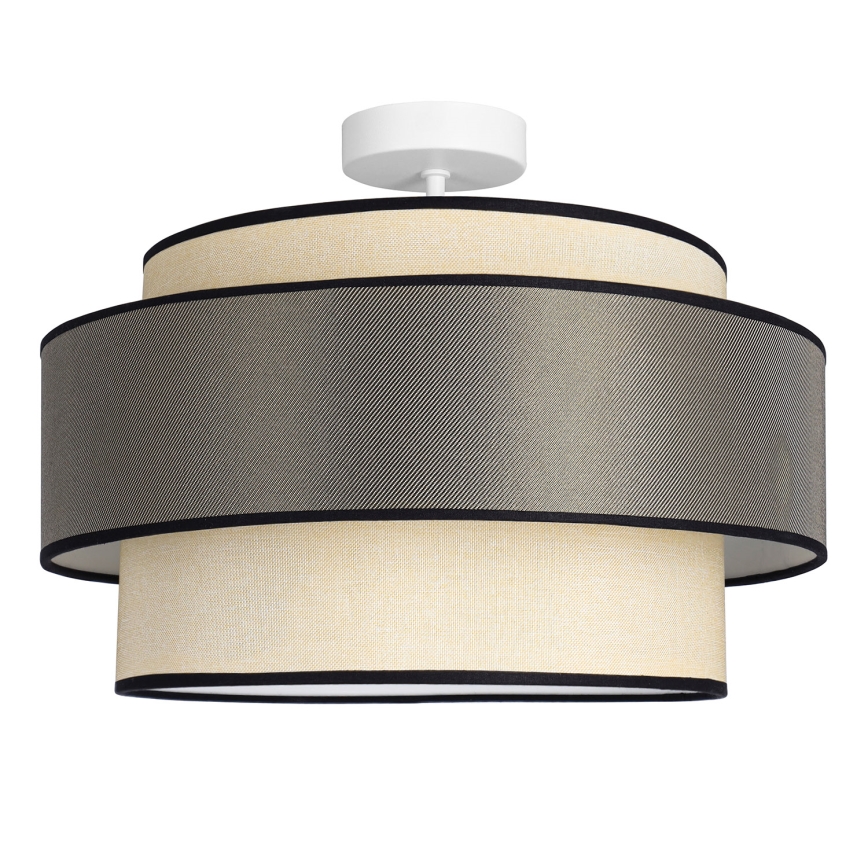 Loftlampe GRACE 1xE27/60W/230V cremefarvet/grå