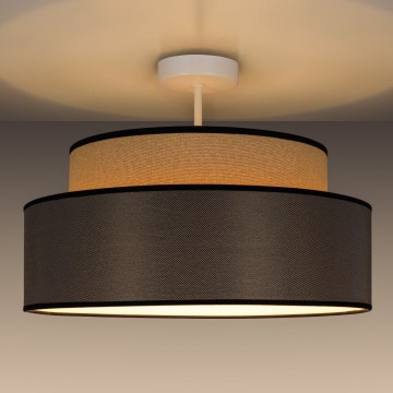 Loftlampe GRACE 1xE27/60W/230V diameter 40 cm beige/brun