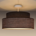 Loftlampe GRACE 1xE27/60W/230V diameter 40 cm brun/beige