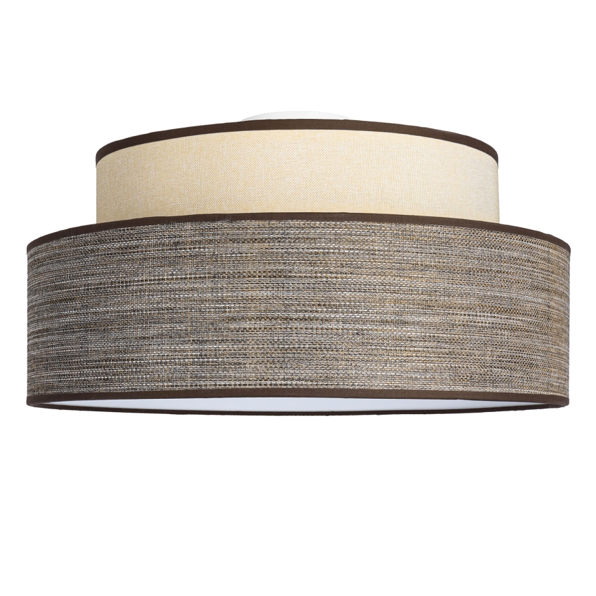 Loftlampe GRACE 1xE27/60W/230V diameter 40 cm cremefarvet/brun