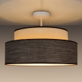 Loftlampe GRACE 1xE27/60W/230V diameter 40 cm cremefarvet/brun