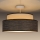 Loftlampe GRACE 1xE27/60W/230V diameter 40 cm cremefarvet/brun
