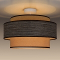 Loftlampe GRACE 1xE27/60W/230V diameter 40 cm cremefarvet/brun