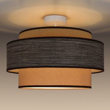 Loftlampe GRACE 1xE27/60W/230V diameter 40 cm cremefarvet/brun