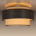 Loftlampe GRACE 1xE27/60W/230V diameter 40 cm cremefarvet/grå